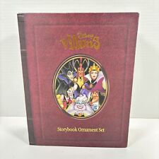 Retired Disney Villains Storybook Christmas Ornament Set Collectors Piece Rare picture