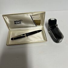 Montblanc Meisterstuck Fountain Pen No. 146 Black Gold 14k Preowned w/case/ink picture