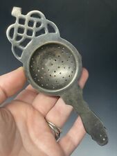 Antique Silverplated Tea Strainer Victorian - Edwardian Era 19th - Early 20th C. picture