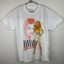Disney Hannah Montana Shirt Retro Style White Adult Medium NWT picture