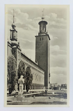 RPPC Stockholm City Hall Sweden Real Photo Postcard Stadshuset Unposted picture