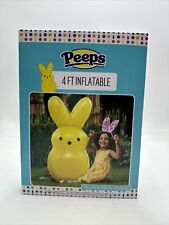 NEW IN BOX PEEPS 4 FT INFLATABLE YELLOW BUNNY 48