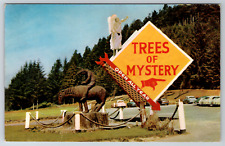 c1960s End of the Trail Trees of Mystery California Redwoods Vintage Postcard picture