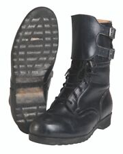 Military Czech Army Black Leather M60 Men's Combat 2 Buckle Boots Size 8 Surplus picture