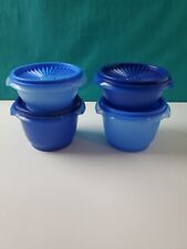 Tupperware Servalier Bowl Set of 4 Shades of Blue 20oz & 10oz sale  picture