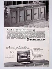 Motorola Solid State Stereo Print Ad National Geographic Magazine February 1966 picture
