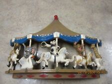 Vintage 1979 Universal Statuary Corp Carousel Wall Hanging Decor. Circus Animals picture