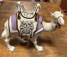 Lenox First Blessing Standing CAMEL Figurine Purple Saddle 7” Tall picture
