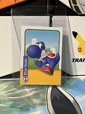 Panini Super Mario Trading Cards No. 42 Blue Yoshi, Yoshi Card picture