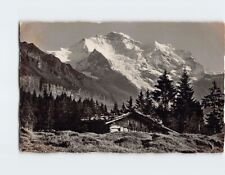 Postcard Wengen Jungfrau Summit of the Bernese Alps Switzerland picture