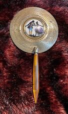 VTG victorian hand mirror with swivel adjustable mirror picture
