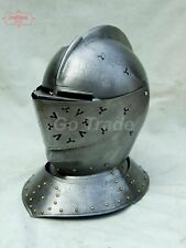 18ga Medieval European Closed Helmet Battle Ready Knight Medival Helmet Gift & D picture