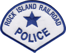 ROCK ISLAND RAILROAD POLICE SHOULDER PATCH: Patrolman Teardrop picture