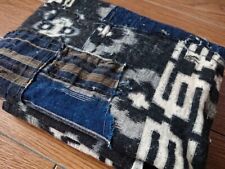 Vintage Japan BORO Old Japanese Cloth Repaired Patchwork 53.93 x 25.59 inch picture