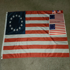 Betsy Ross  3 X 5 Foot Flag, 2 Stickers, 2 Pins OF the Same. USA SELLER picture