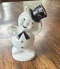 Vintage 1940-50's Rosen Hard Plastic Snowman 3” Christmas  Candy Container picture