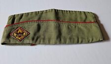 Vintage Pre Owned Official Boy Scouts Garrison Hat - Large Size 7 - 7 1/8 BSA picture