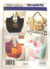 Simplicity Inspired2Sew Pattern 1932 Purses Totes Shoulder Bags UNCUT 2012  picture
