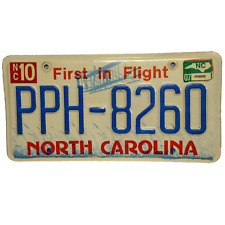 2007 North Carolina NC First in Flight License Plate Tag PPH 8260 picture