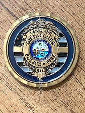 E89 Lakeland Police Department 911 Dispatcher Florida Challenge Coin picture
