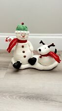 Hallmark 2004 Christmas Jingle Pals Singing Snowman and Dog Animated Plush picture