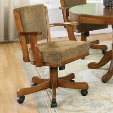 Coaster Mitchell Upholstered Wood Game Chair Olive-Brown and Amber picture