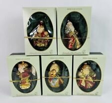 Lot Of 5 Vintage Handblown & Painted Glass Christmas Ornaments By Krebs GERMANY picture