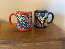 Two Mexican Pottery Talavera Mugs picture