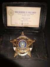 Vintage D.A. Investigator 5 Point Star Wallet Badge Travis Cty Austin ,Tex picture