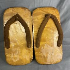 Vintage Japanese Geta Wooden Sandals picture
