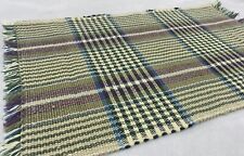 Placemats Pier1 Imports Purple Yellow Green Plaid Maximalism Set of 4 Vintage picture