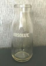 NEW Rare ABSOLUT Vodka Limited Edition Promo Collectable Milk Bottle Shape Glass picture