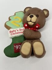 Hallmark Ornament 1997 Baby's Second Christmas  Child's Age Collection Bear picture