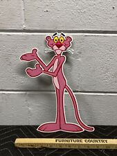 Pink Panther Die Cut Sign Cartoon Character Tv Show Movies Cinema Gas Oil picture