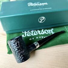 Peterson Speciality Sandblasted Nickel Mounted Tankard P-Lip Tobacco Pipe - New picture