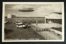 Friedrichshafen on Lake Constance Hall Zeppelin Postcard Blimp Airship RPPC picture
