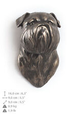 Brussels Griffon, Statuette Hang An One Wall, Bronze, Type Dog picture