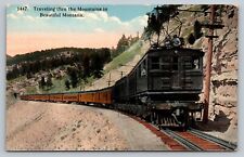 Traveling thru the Mountains in Beautiful Montana postcard picture