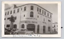 c1940s Photo Sandpiper Hotel & Bath House Jacksonville Florida Cars picture