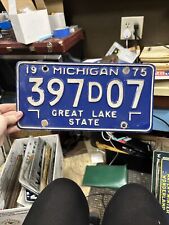 1975 Michigan Dealer License Plate 397D07 Great Lake State picture