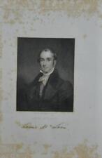 Antique War of 1812 Soldier Delaware Senator Louis McLane 1834 Engraving Art picture