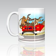 Wile E Coyote ACME Rocket and Roadrunner 11oz Ceramic Coffee Mug picture