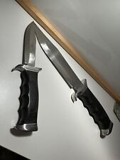 “The Double Impact”Vintage Humvee 2 Pc. Knife Collection (Fantastic Condition ) picture