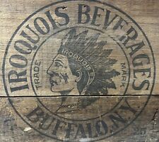 Vintage Iroquois Beer Indian Head Beer  Wood Crate Box Buffalo NY. Pre Pro picture
