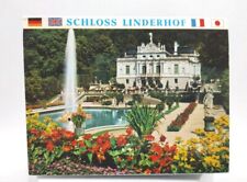 Vintage Postcards Schloss Linderhof 14 Color Photo Litho Foldout Souvenir  picture