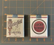WWII WW2 1940s US Lucky Strike & Chesterfield Boxes 1943 Tax Stamp Reproduction picture