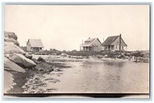 c1910's Cape Arundel Cottages Big Rocks River Antique RPPC Photo Postcard picture