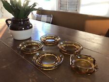 Vintage Amber Ashtray Lot picture