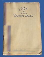 CUNARD WHITE STAR LINE RMS QUEEN MARY RARE GUIDE TO THE ART ONBOARD C-1936 picture