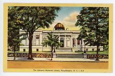 Vintage Postcard Adriance Memorial Library Poughkeepsie, NY Linen Posted 1949 picture